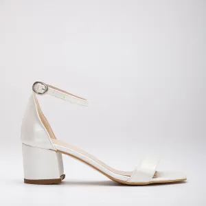 Iva - Ivory Low Heels