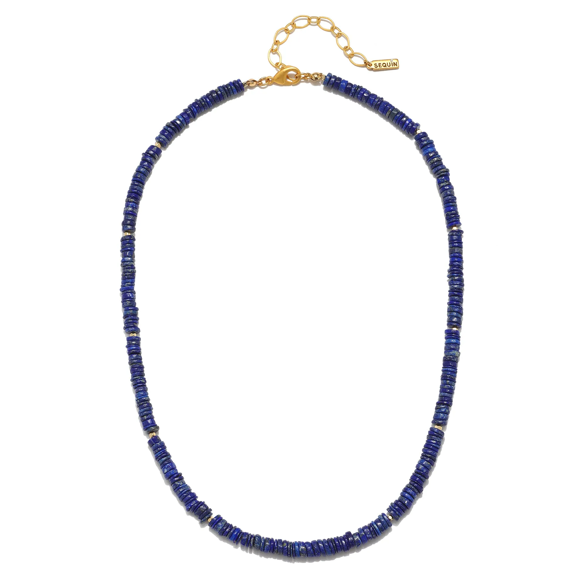 Lapis Heishi Beaded Necklace