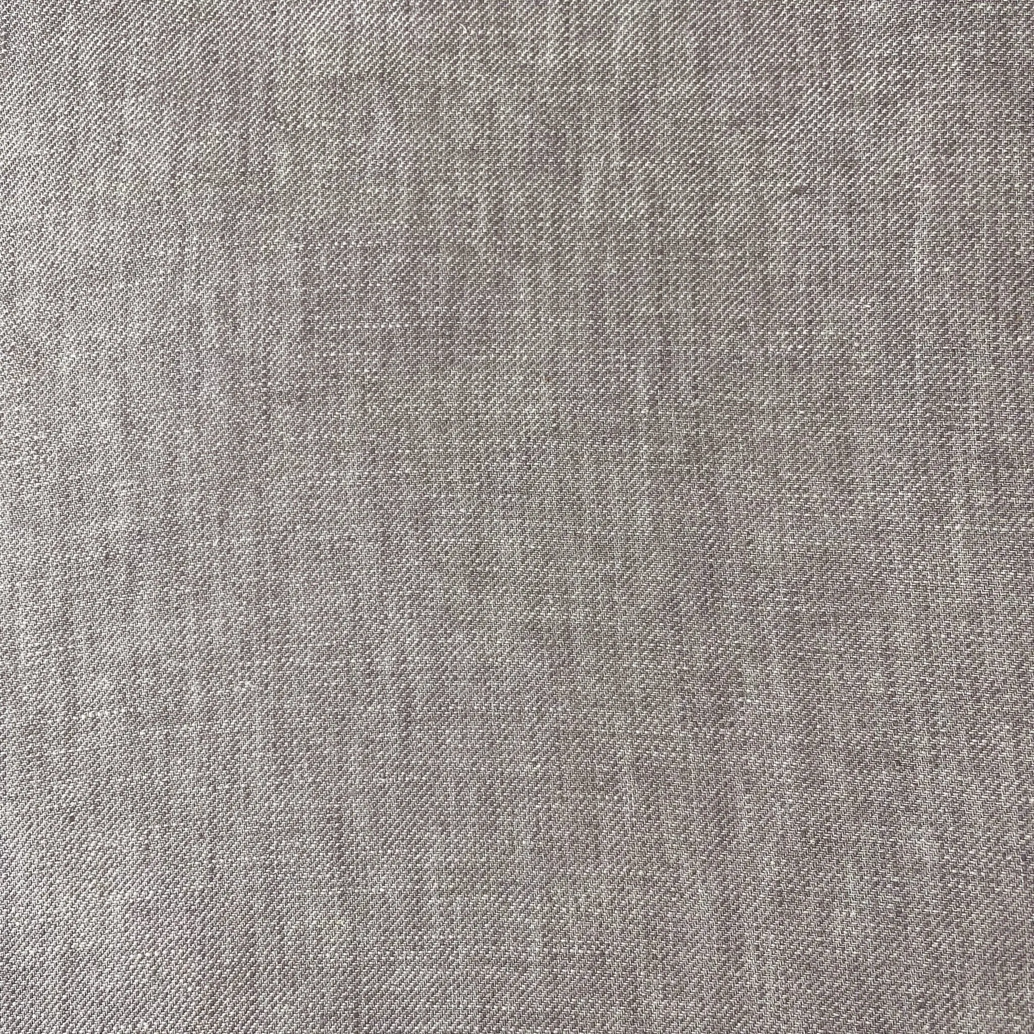 Linen Brown Twill Fabric 7543