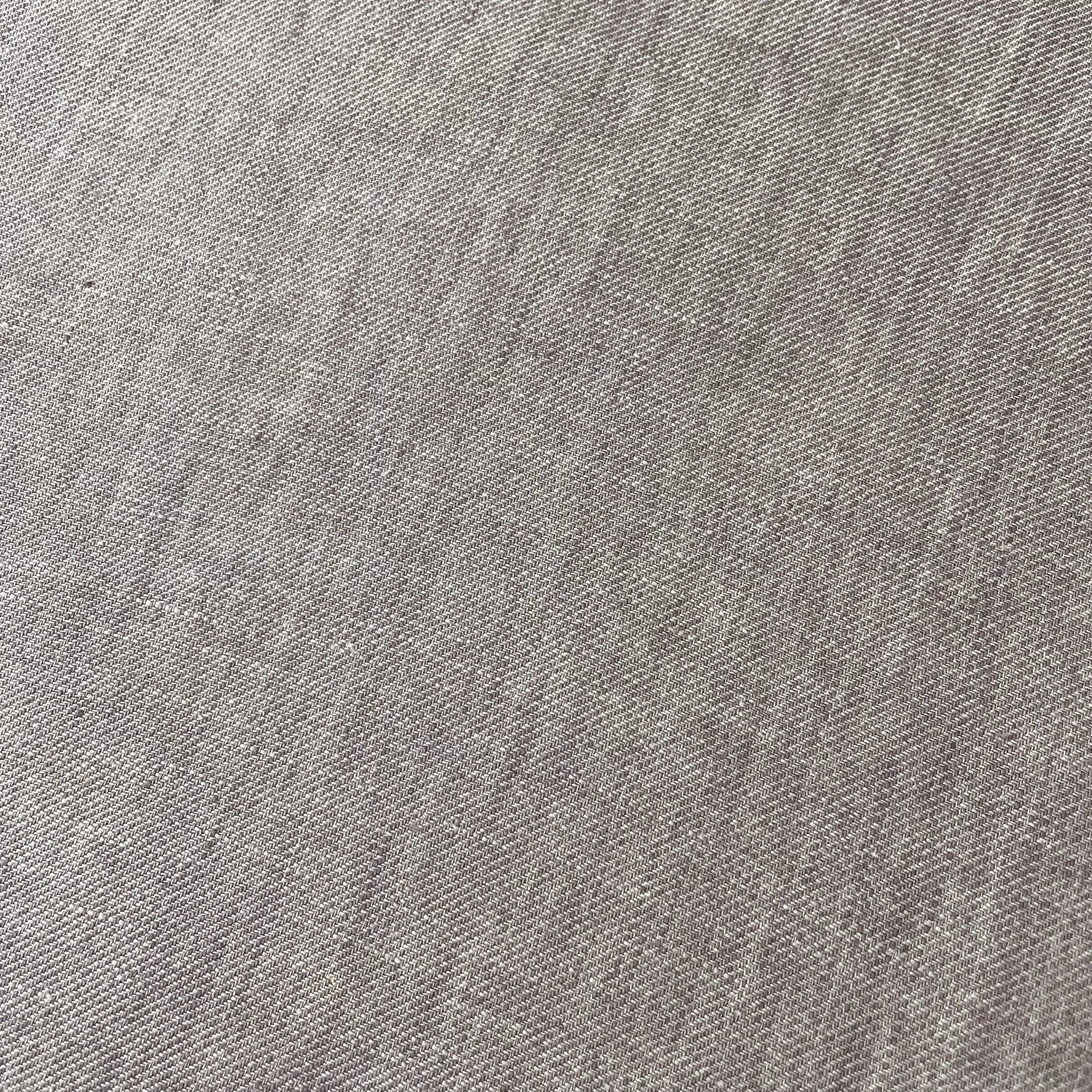 Linen Brown Twill Fabric 7543