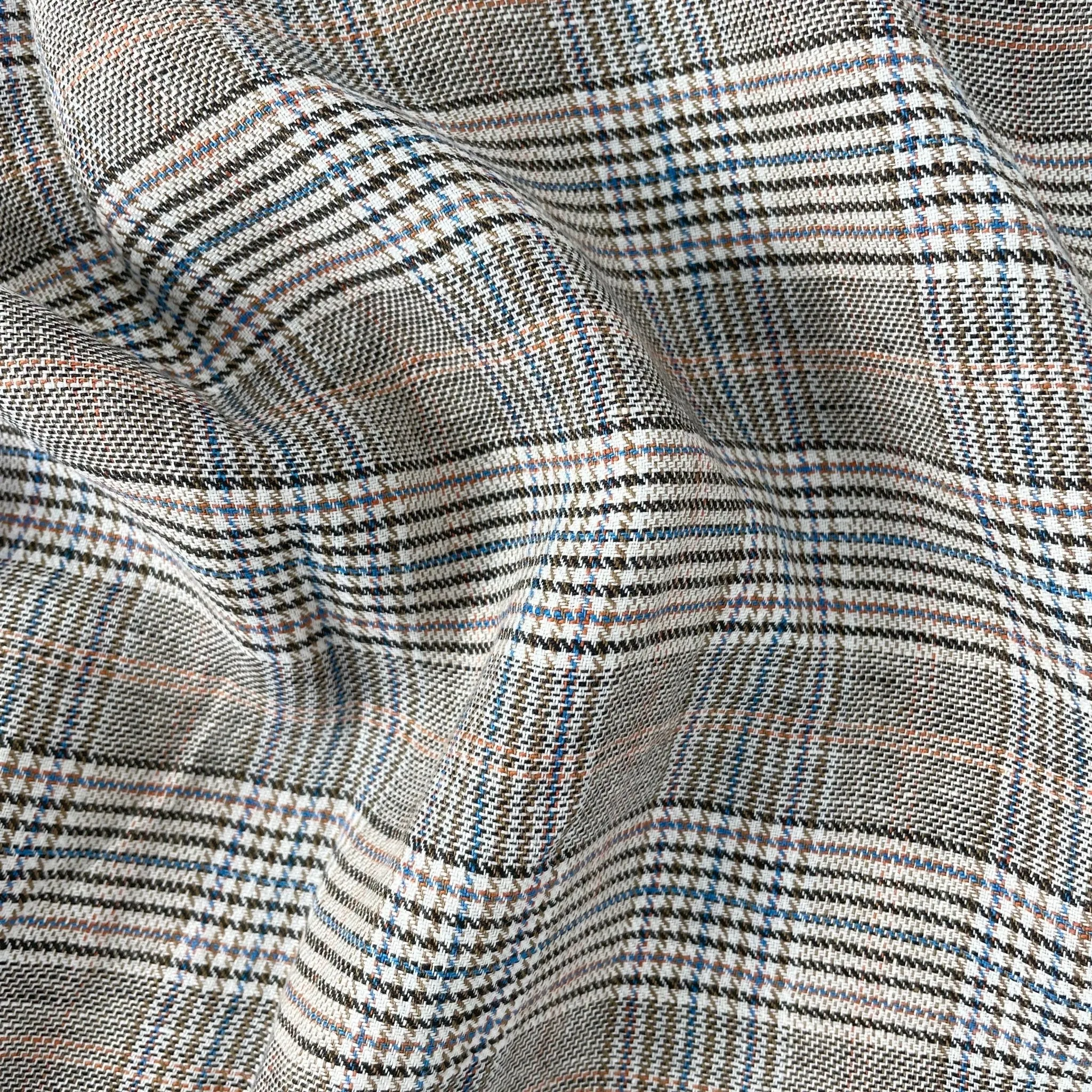 Linen Glen Plaid Fabric 7388