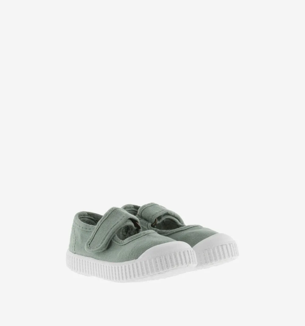 Mary Jane Canvas Shoes, Jade