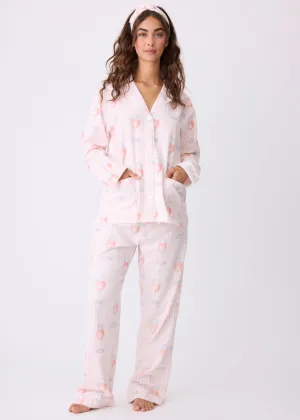 PJ Salvage - Rose All Day Flannel PJ Set