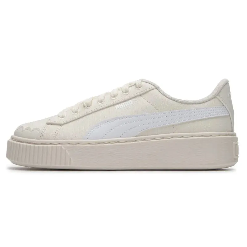 PUMA Womens Shoes Basket Platform Canvas Sneakers