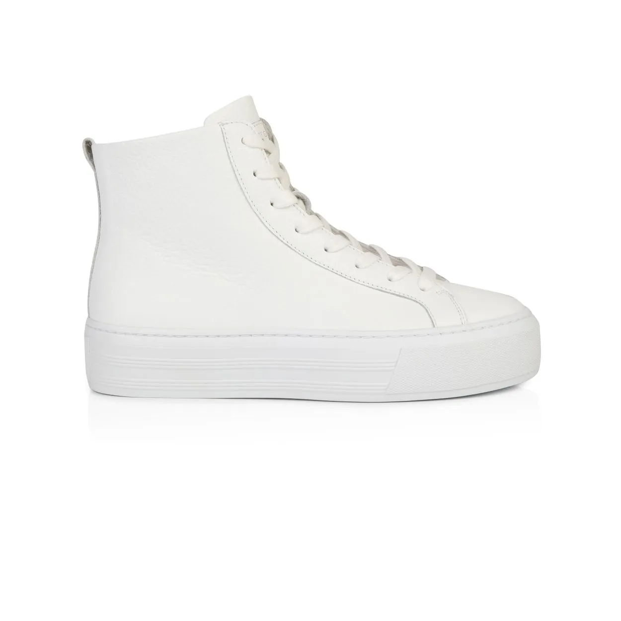 Sadie High Top: White Platform Trainers