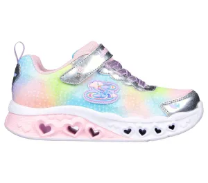 Skechers 302315L Flutter Heart Lights Simply Love SMLT Silver Multi