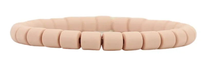 Stacker Stretch Bracelet - Dusty Rose Vinyl