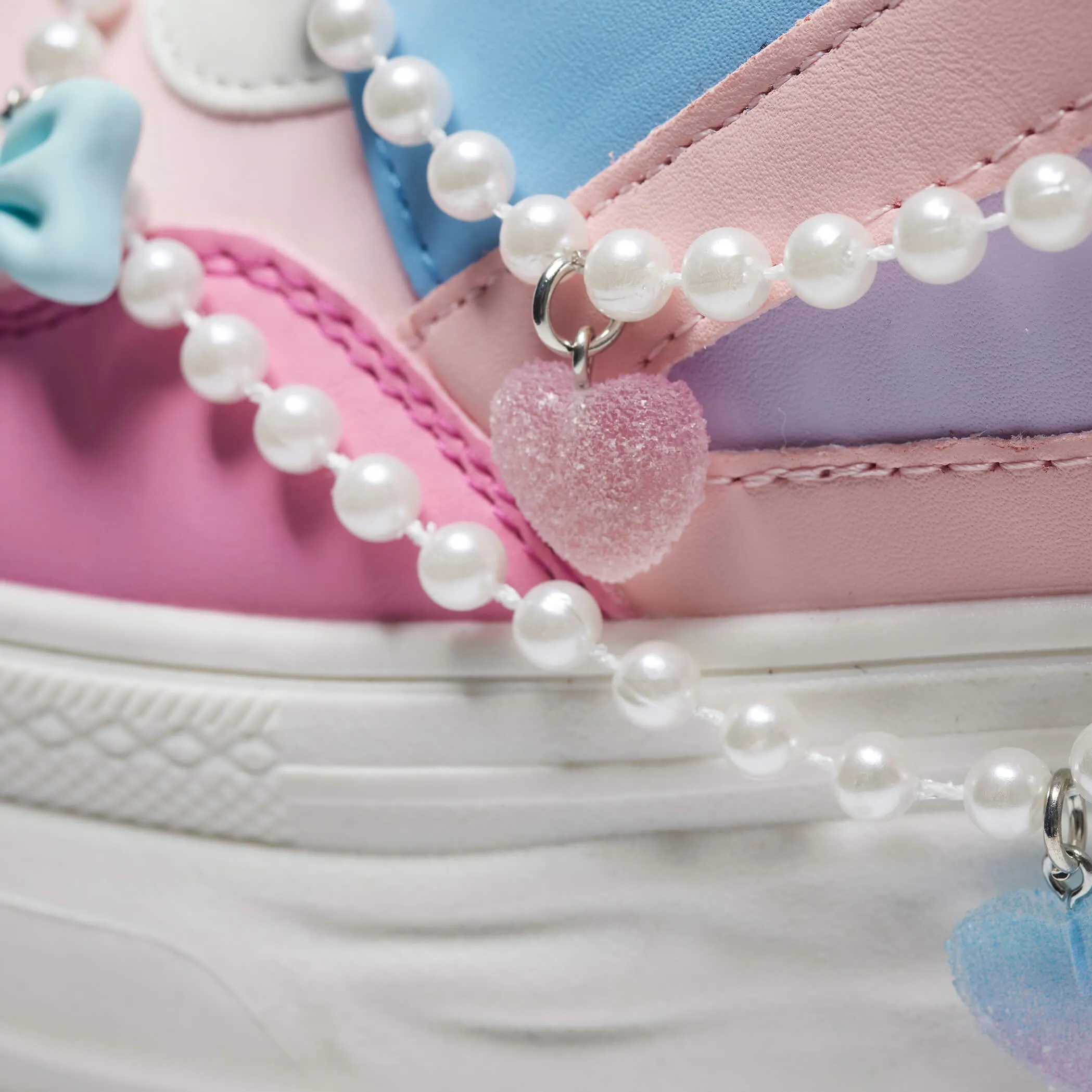 Sugar Wishes Chunky Hi Top Trainers - Pastel Multi