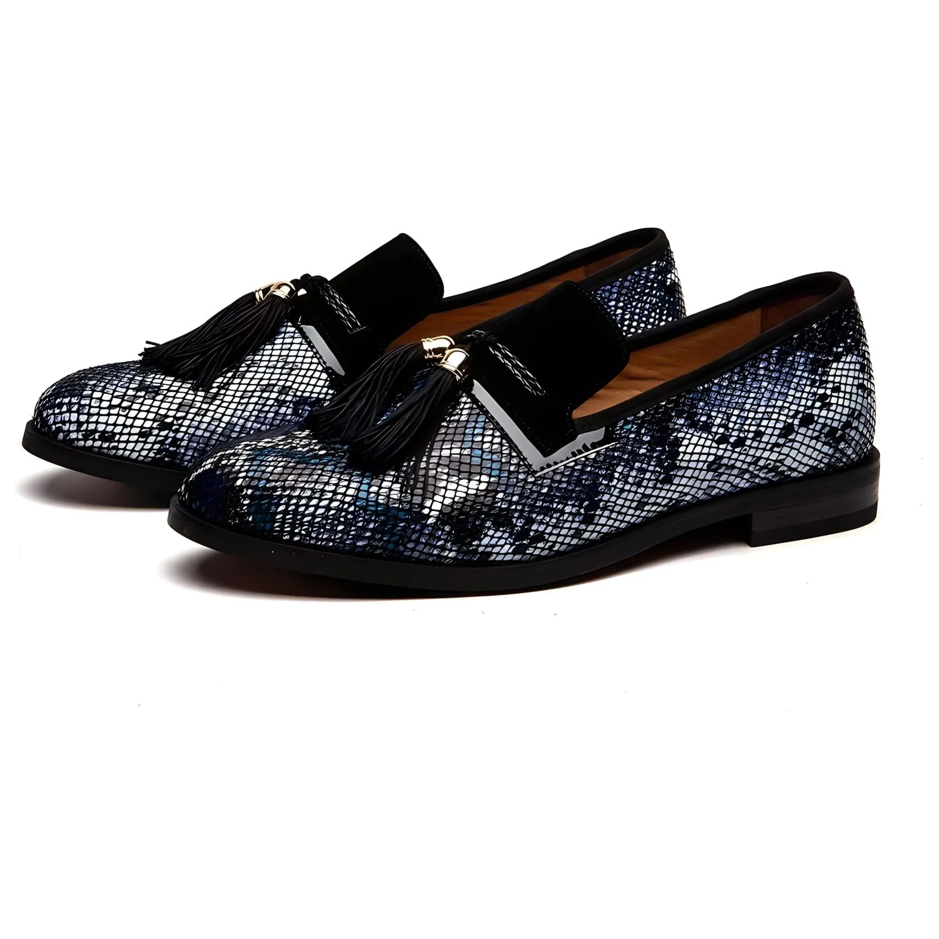 The Pierre Snakeskin Tassel Loafers - Multiple Colors