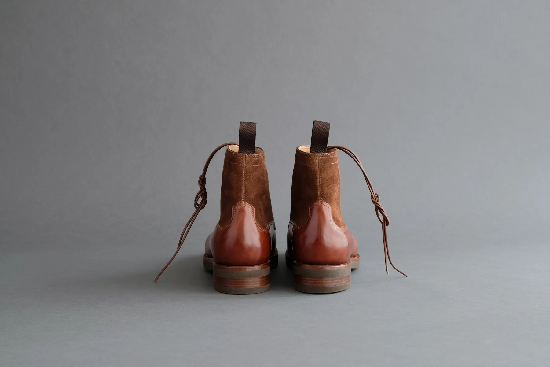 TwoFourZero.Cheval Field Boots From Horse Leather and Calf Suede