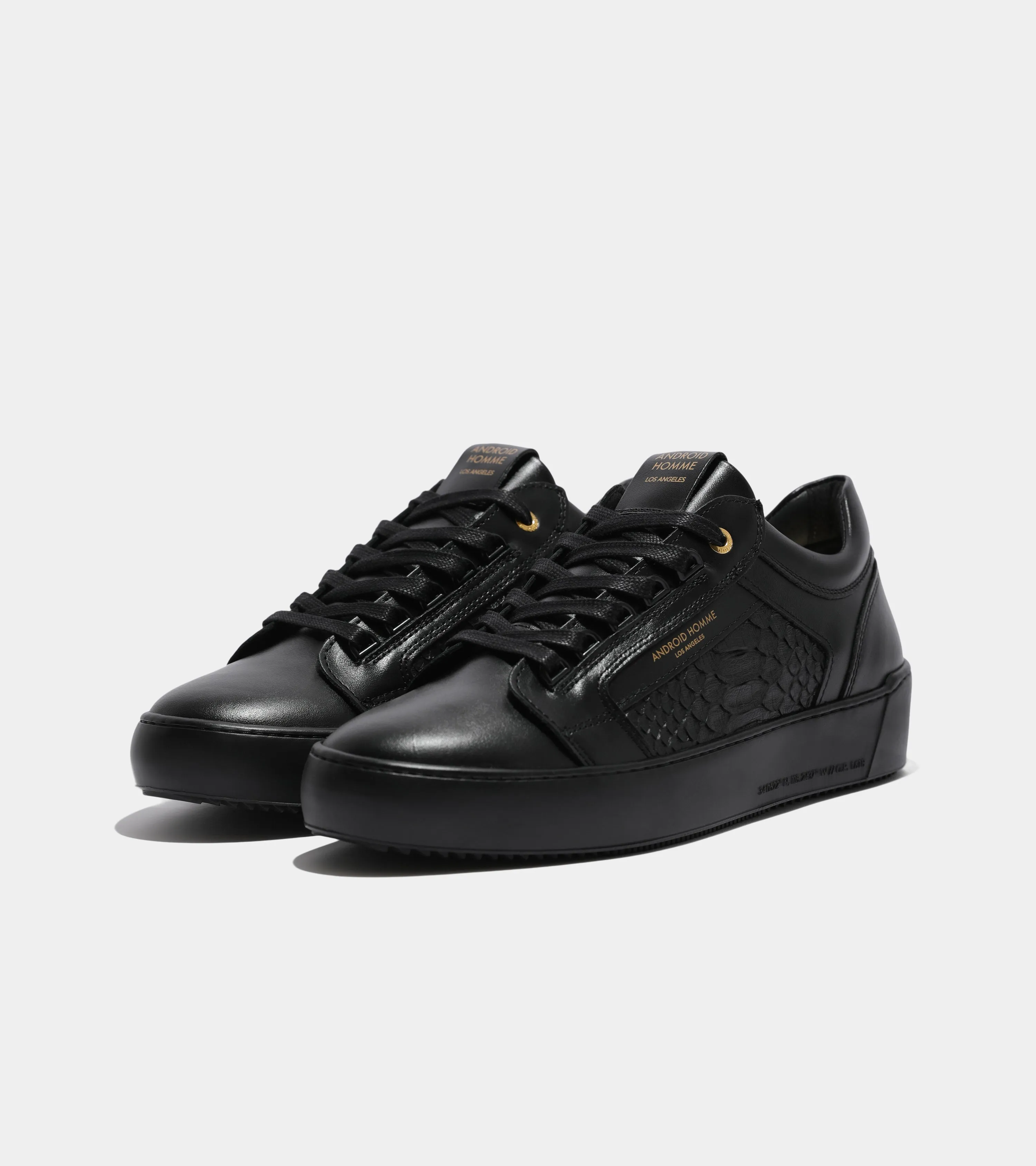 Venice | Black Leather Real Python AHP224-78