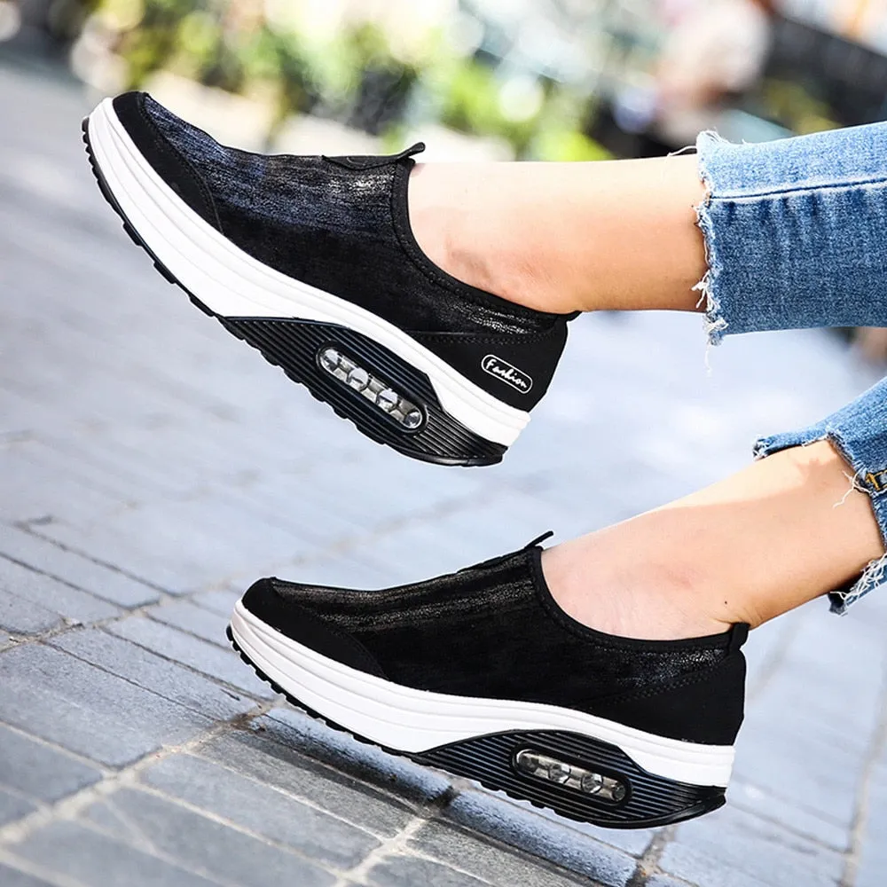 Women Casual Sports Shoes Thick-Soled Air