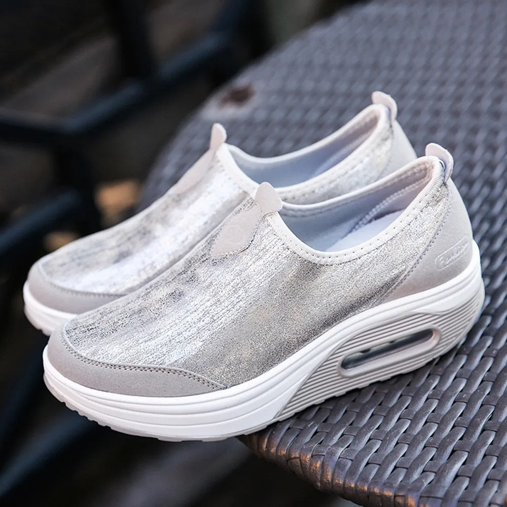 Women Casual Sports Shoes Thick-Soled Air