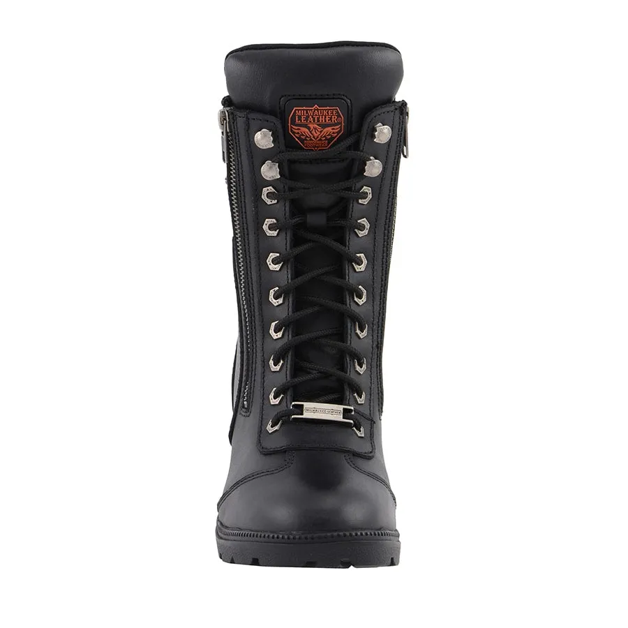 Women’s 9” Lace to Toe Boot W/ Side Zipper Entry109.00