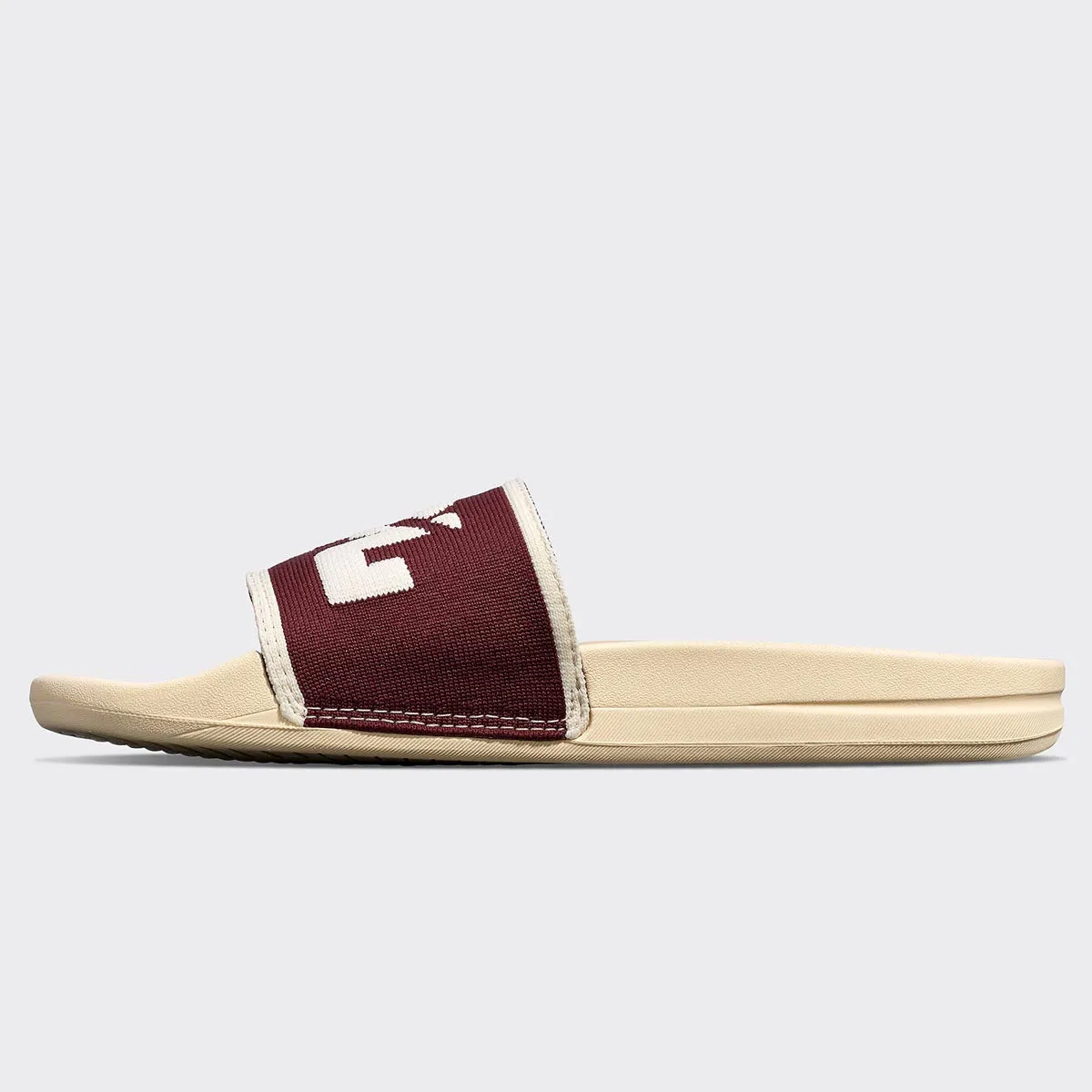 Women's Big Logo TechLoom Slide Vanilla / Burgundy / Sea Salt