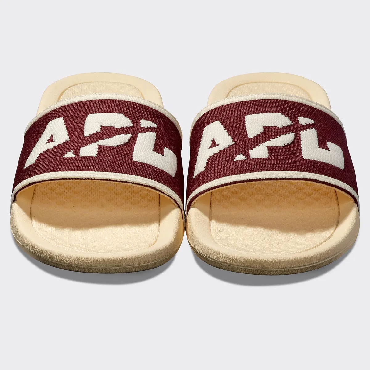 Women's Big Logo TechLoom Slide Vanilla / Burgundy / Sea Salt