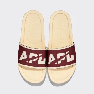 Women's Big Logo TechLoom Slide Vanilla / Burgundy / Sea Salt