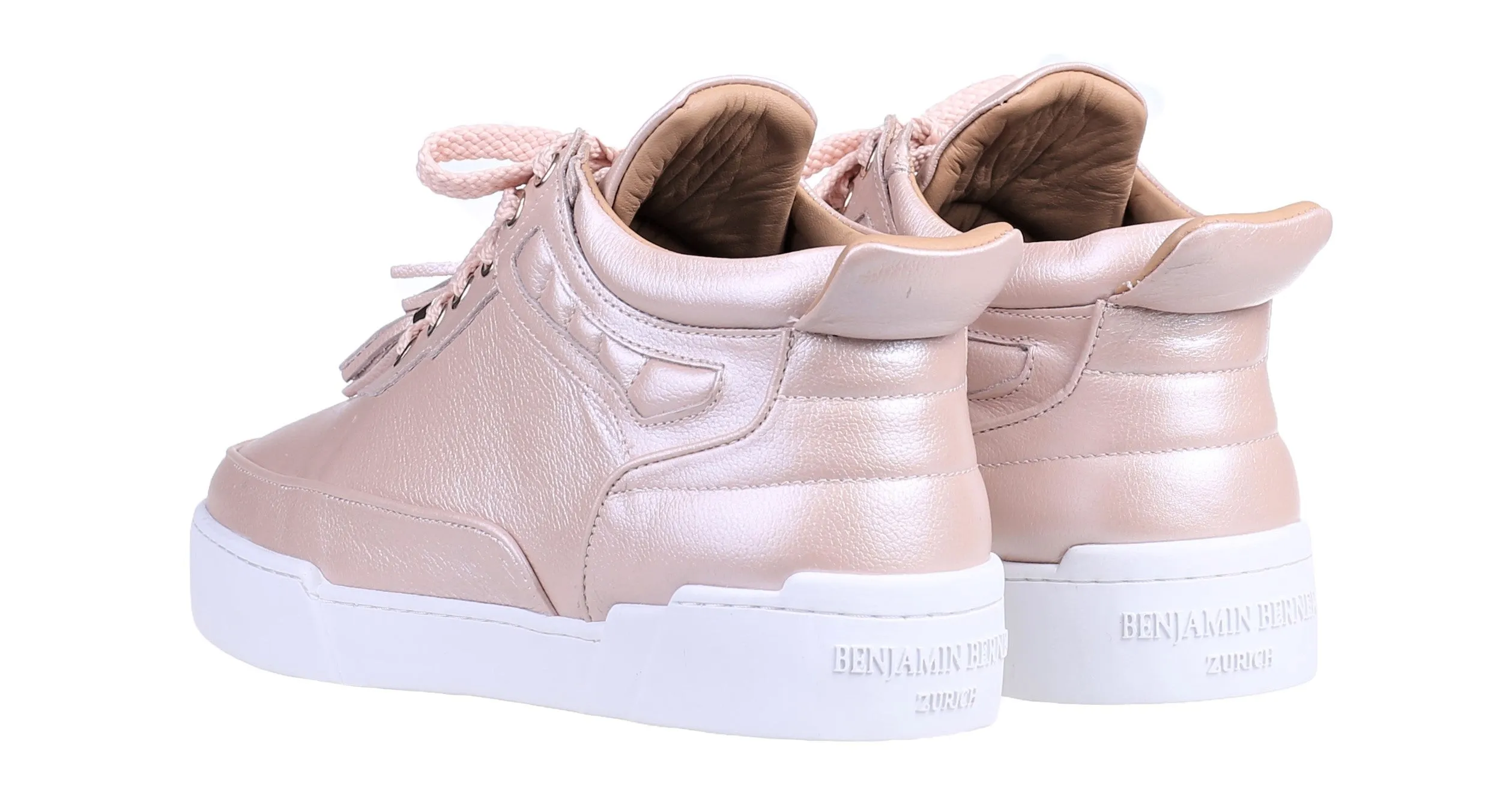 Women's Mid-Top Champagne Silk Finish Nappa